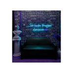 dekoraven Sen Benim Tırnağım Olamazsın Yazı Neon Led Tabela Güzellik Merkezi Manikür Pedikür 70x32 cm Turkuaz, senbenim1