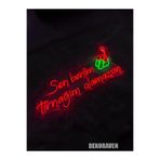 Dekoraven Sen Benim Tırnağım Olamazsın Yazılı Neon Led Tabela - 70X30, senbenim2ravenk