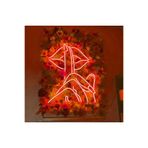 dekoraven Sessizlik Dudak Neon Led Tabela Dekoratif Aydınlatma 50x35 Cm Turuncu, sessizran