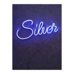 dekoraven Silver Neon Led Gümüş Neon Led Neon Led Tabela