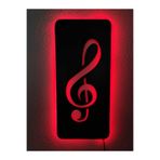 dekoraven Sol Anahtar Led Işıklı Tablo Kırmızı 55x25 cm, TYC00113521128