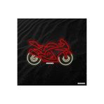 dekoraven Spor Motor Neon Led Tabela Dekoratif Aydınlatma 80x40 cm, spormotor
