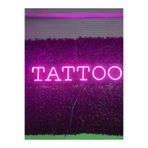 dekoraven Tattoo-dövme Neon Led Tabela Dekoratif Aydınlatma(80x25cm)