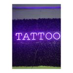 dekoraven Tattoo Dövme Neon Led Tabela Mor, tatnew21