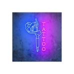 Dekoraven Tattoo Neon Tabela Led Neon Aydinlatma Neon Tabela 30 X 30