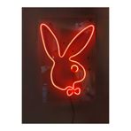 dekoraven Tavşan Neon Led Duvar Aydınlatması, playboy