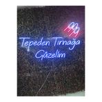 Dekoraven Tepeden Tırnağa Güzelim Güzellik Merkezi Kuaför Neon Led Tabela (80X40Cm), tepedenmav