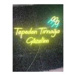 Dekoraven Tepeden Tırnağa Güzelim Güzellik Merkezi Kuaför Neon Led Tabela (80X40Cm), tepedensar