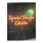 Dekoraven Tepeden Tırnağa Güzelim Güzellik Merkezi Kuaför Neon Led Tabela (80X40Cm), tepedenturun