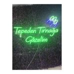 Dekoraven Tepeden Tırnağa Güzelim Güzellik Merkezi Kuaför Neon Led Tabela (80X40Cm), tepedenyeş