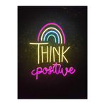 dekoraven Think Positive Neon Led Tabela, thinks