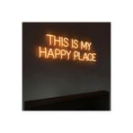 dekoraven This Is My Happy Place Neon Led Tabela, hapyyatay