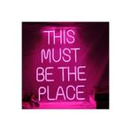 Dekoraven This Must Be The Place Neon Tabela Neon Yazı Dekoratif Aydınlatma, 841528553