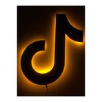 dekoraven Tiktok Led Işıklı Tablo amber