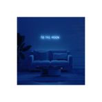 dekoraven To The Moon Neon Tabela Neon Yazı Dekoratif Aydınlatma Ve Gece Lambası, tothemoons2