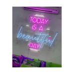 Dekoraven Today Is A Beatiful Day Neon Led Tabela(70X50Cm), todayberapik