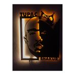 dekoraven Tupac Shakur Işıklı Tablo 55x45 cm, tupac3