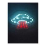 dekoraven Ufo Neon Led Tabela Neon Yazı Neon Dekoratif Duvar Aydınlatması