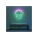 dekoraven Uzaylı-allien Neon Tabela Neon Yazı Dekoratif Aydınlatma Ve Gece Lambası uzaylıneon