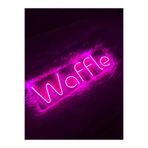 dekoraven Waffle Neon Yazı Tabela Dekoratif Aydınlatma