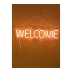 Dekoraven Welcome Neon Led Duvar Dekoru Aydınlatması Neon Led Tabela, welturunravenneon