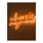 Dekoraven Where Is My Mind Neon Tabela Neon Yazı Led Dekoratif Duvar Aydınlatması Neon Duvar Dekorasyonu, whereturunraeb