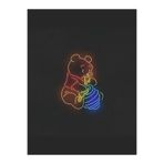dekoraven Winnie Ve Pooh Neon Led Tabela Dekoratif Aydınlatma 50x40 cm, winnieraven