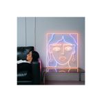dekoraven Woman Neon Tabela Neon Yazı Dekoratif Aydınlatma Ve Gece Lambası 50x50 cm, womannew