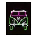 Dekoraven Woswos Bettle T2 Minibüs Neon Led Tabela Dekorasyon(50X50Cm), wosrav1beyaz