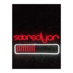 dekoraven Yazı Neon Led Tabela 60x40 cm Kırmızı-Beyaz, sabrediyor