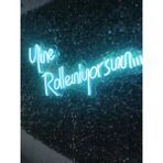 Dekoraven Yine Rolleniyorsun Neon LED Tabela Dekoratif Aydınlatma ( 60 x 35 cm ) - 60 cm - Turkuaz
