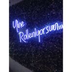 Dekoraven Yine Rolleniyorsun Neon LED Tabela Dekoratif AYDINLATMA(60X35CM) - 60 cm - Mavi