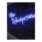 dekoraven Yine Rolleniyorsun Yazılı Neon Led Tabela Dekoratif Aydınlatma 60X35Cm Mavi, roller2s