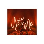 Dekoraven You+ Me Dekoratif Neon Led Tabela (50X30Cm), youmeravturun