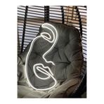 dekoraven Yüz Neon Led Tabela 42x60 cm Beyaz, Y4djLİS