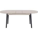 Dekorazi Morten Kelebek Açılır Yemek Masası 90X156 cm - Gri - Füme