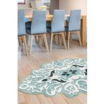 Dekoreko 101 Mavi 160x230 Figürlü Özel Kesim Halı