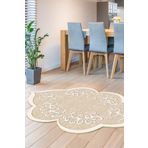 Dekoreko 103 Figürlü Özel Kesim Bej 80x150 cm Halı
