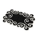 Dekoreko 109 Figürlü Özel Kesim Siyah 80x150 cm Halı