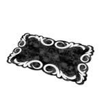 Dekoreko 118 Figürlü Özel Kesim Siyah 80x150 cm Halı