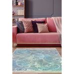 Dekoreko 1303P1-7 Kaymaz Taban Djt Salon Halısı Star Pamuk Saçaklı Modern 1303 Lila