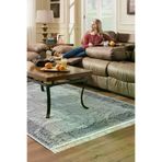Dekoreko 1314D1-7 Kaymaz Taban Djt Salon Halısı Yıldız Deri Saçaklı Modern 1314 Gri