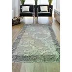 Dekoreko 1314D2-7 Kaymaz Taban Djt Salon Halısı Yıldız Deri Modern 1314 Gri
