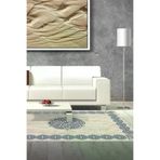 Dekoreko 1319D2-7 Kaymaz Taban Djt Salon Halısı Yıldız Deri Modern 1319 Mavi