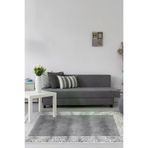 Dekoreko 1460D1-7 Kaymaz Taban Djt Salon Halısı Yıldız Deri Saçaklı Modern 1460 Gri