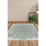 Dekoreko 1488D2-7 Kaymaz Taban Djt Salon Halısı Yıldız Deri Modern 1488 Yeşil
