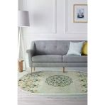Dekoreko 1491K1-1 Kaymaz Taban Djt Salon Halısı Trend Saçaklı Oval Modern 1491 Bej