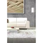 Dekoreko 1494D1-7 Kaymaz Taban Djt Salon Halısı Yıldız Deri Saçaklı Modern 1494 Gri