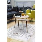 Dekoreko 1494K1-7 Kaymaz Taban Djt Salon Halısı Trend Saçaklı Modern 1494 Gri