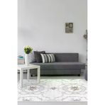 Dekoreko 1494P1-7 Kaymaz Taban Djt Salon Halısı Star Pamuk Saçaklı Modern 1494 Gri